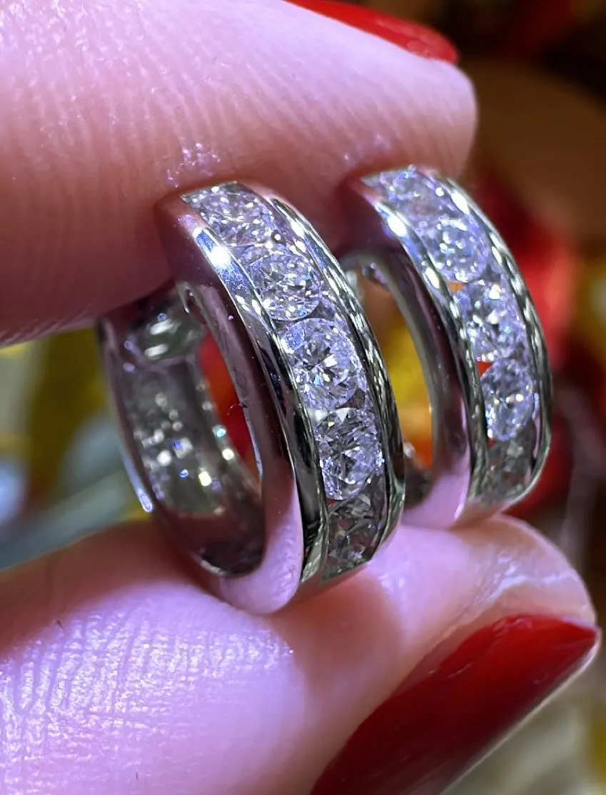 0.52ct tw Diamond Huggie Hoop Earrings