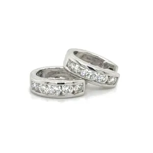 0.52ct tw Diamond Huggie Hoop Earrings