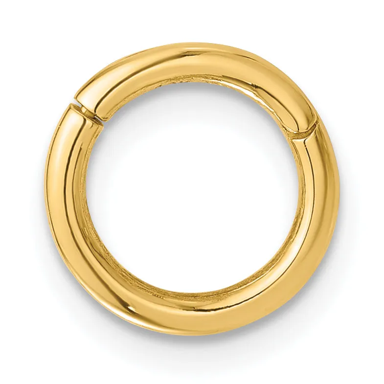 14K Yellow Gold  14 Gauge Hinged Hoop Cartilage Body Jewelry
