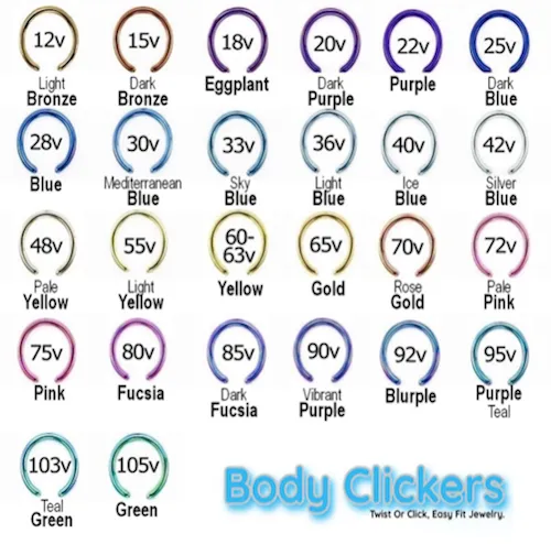 16G Honeycomb hinged clicker design 8mm/10mm