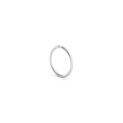 18k White Gold Nose Hoop