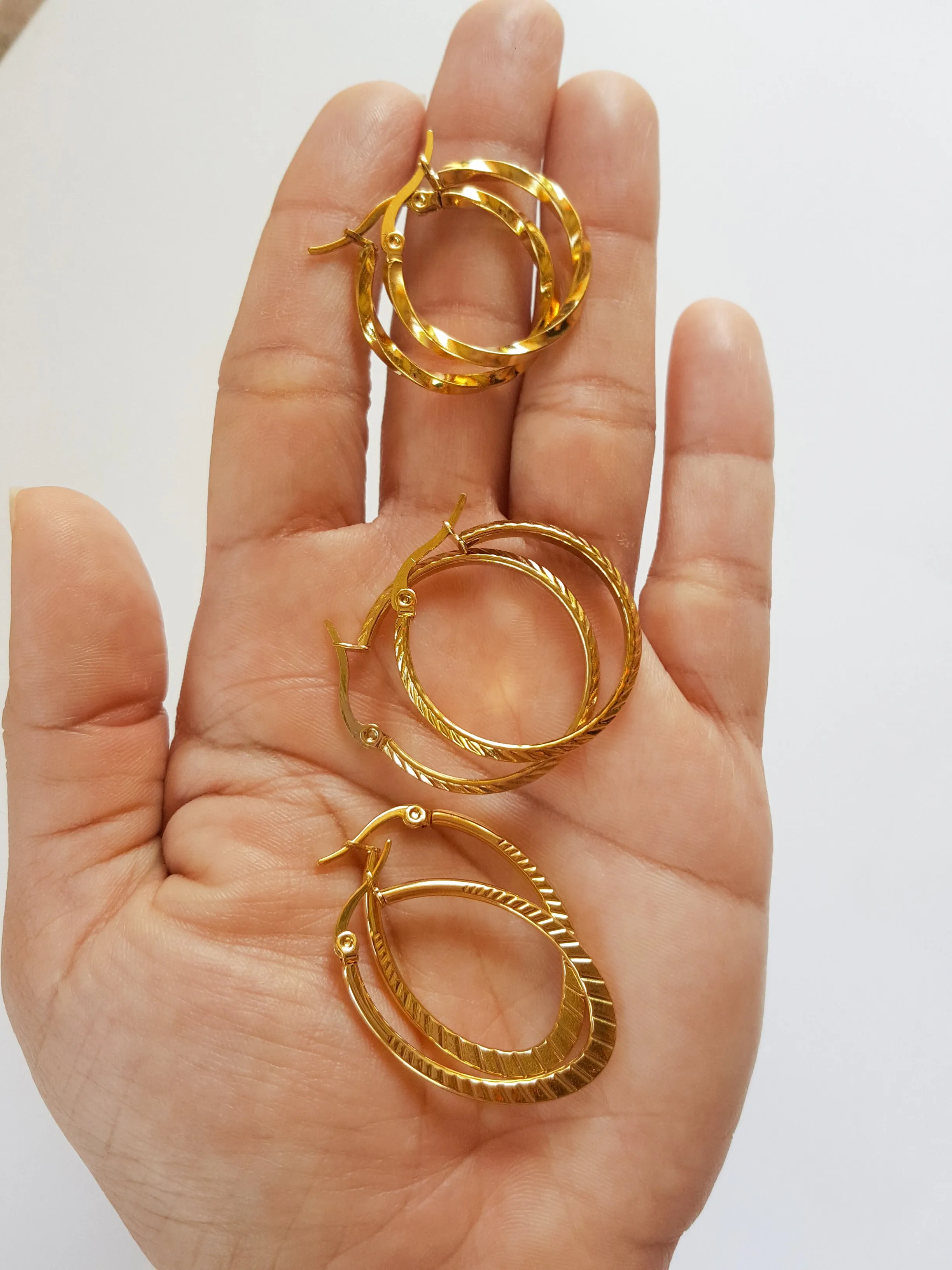 3pair Combo- Trio Hoops