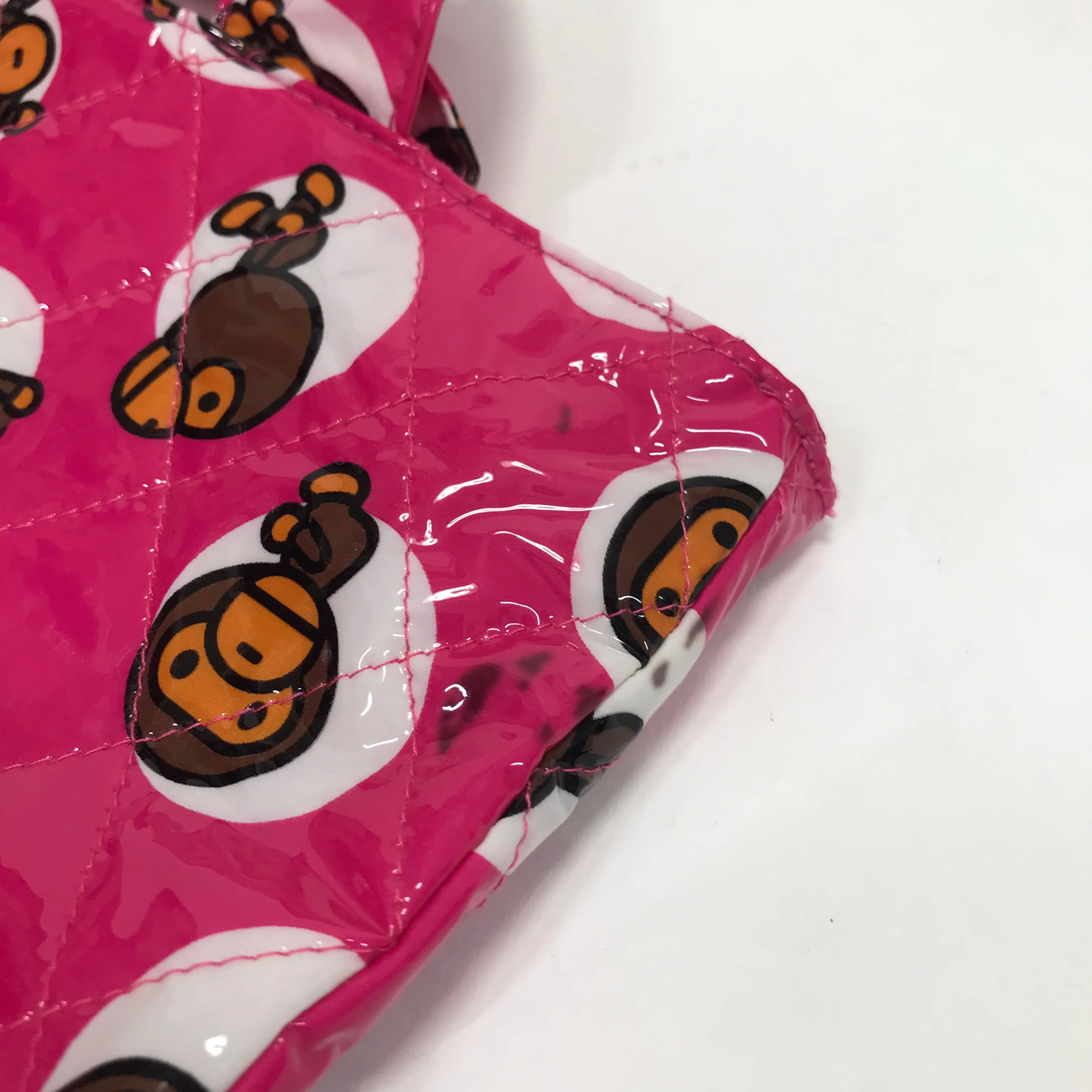 A Bathing Ape Bape Baby Milo Vinyl Quilted Tote Bag