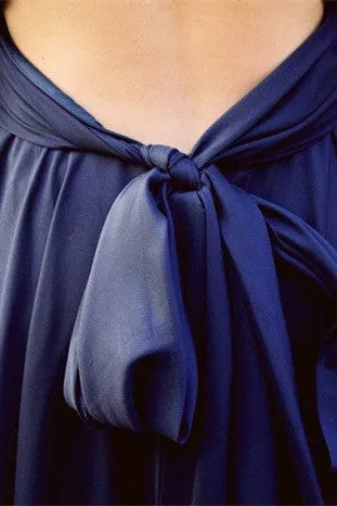 A-line Halter V-neck Floor Length Chiffon Backless Evening Dress