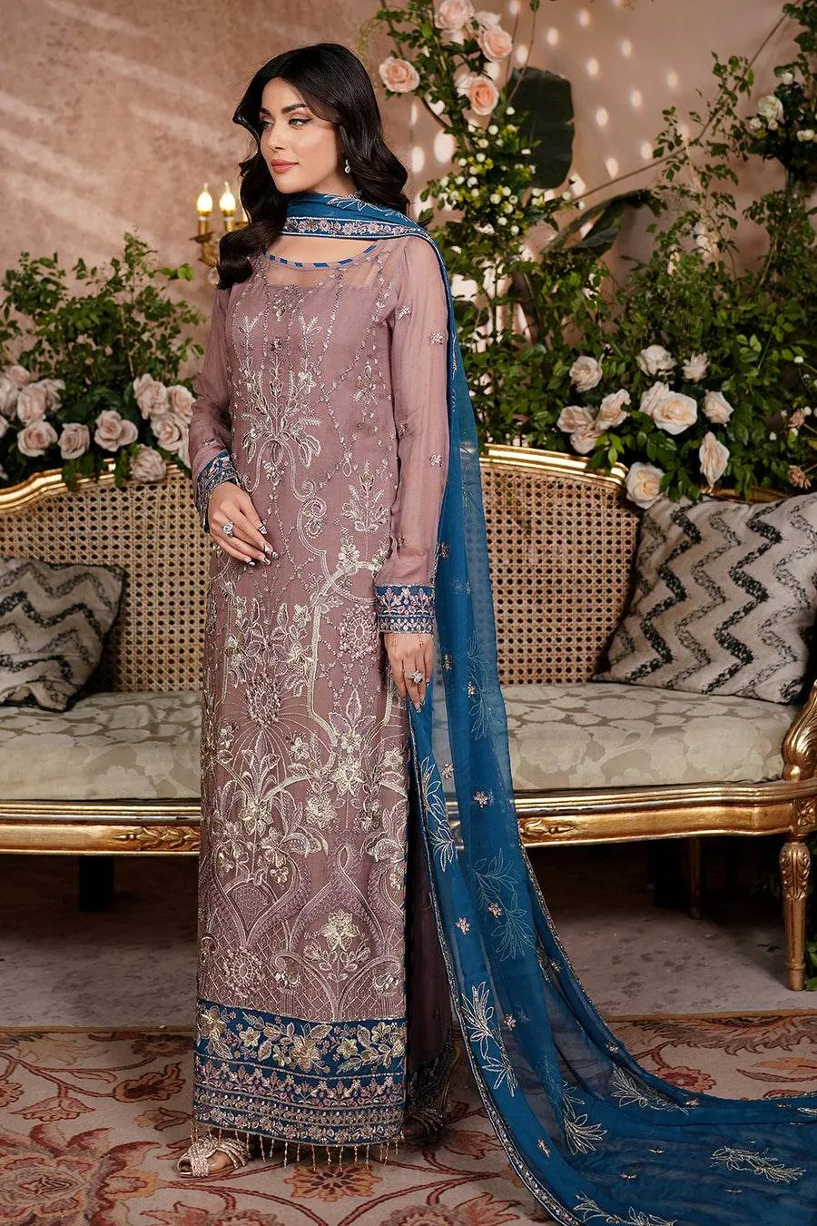 Aarzu Luxury Embroidered Vol-03 Unstitched 3Pcs