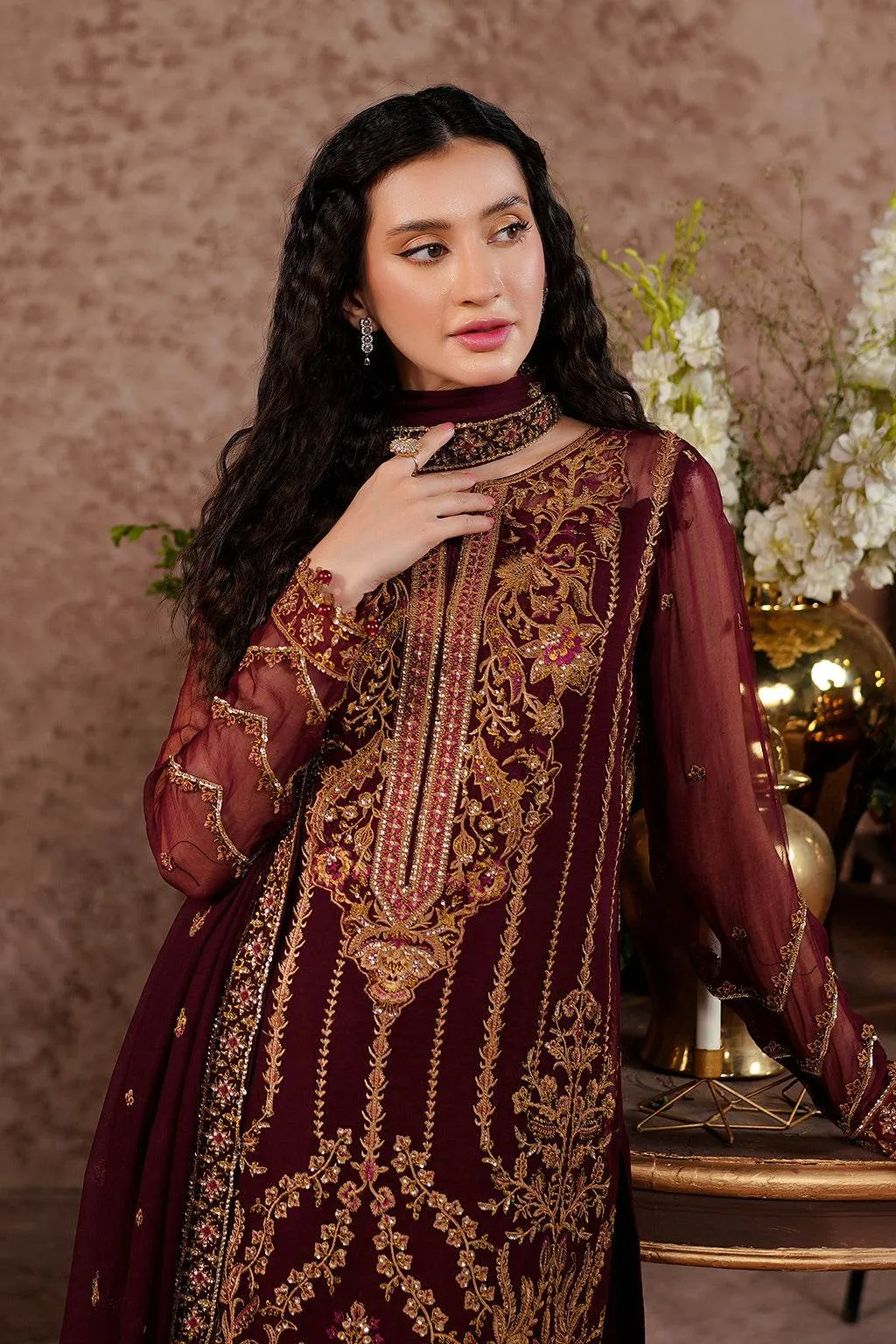 Aarzu Luxury Embroidered Vol-03 Unstitched 3Pcs