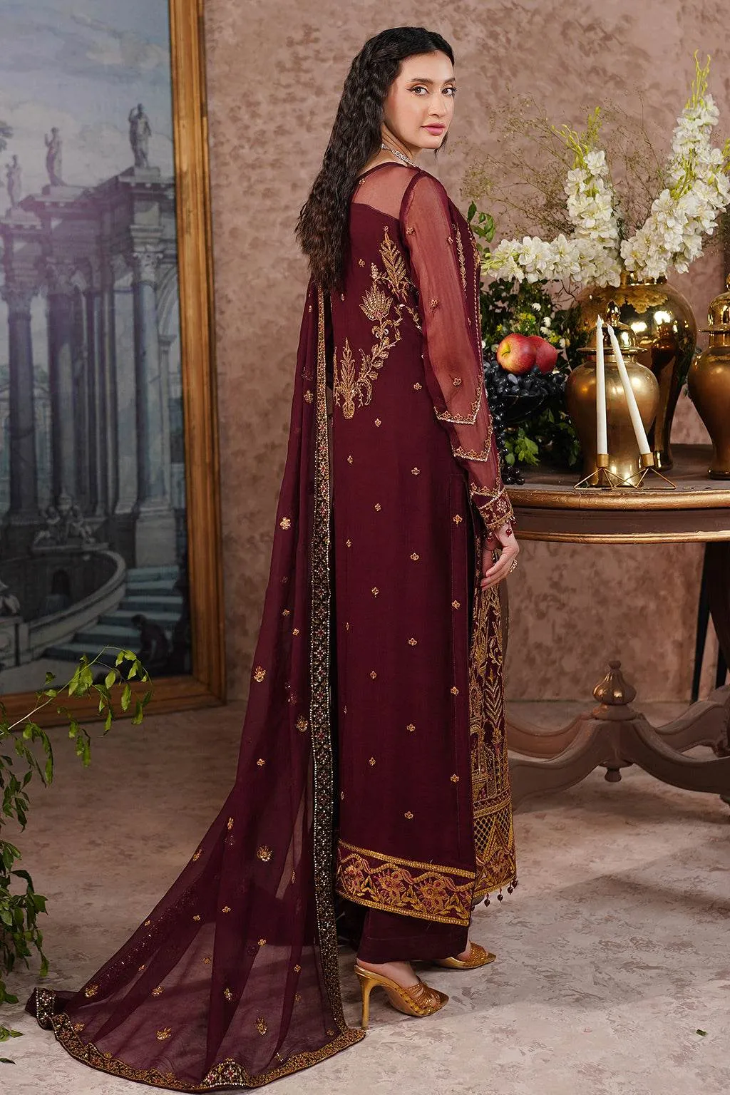 Aarzu Luxury Embroidered Vol-03 Unstitched 3Pcs