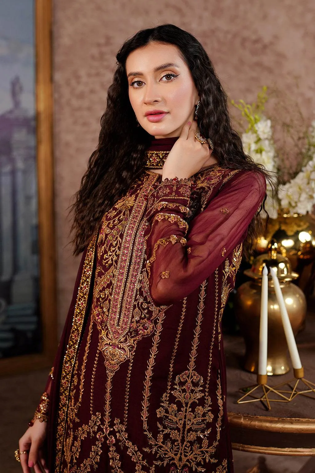 Aarzu Luxury Embroidered Vol-03 Unstitched 3Pcs