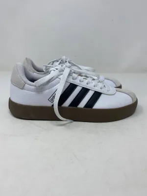 Adidas Court Silk Platform Sneakers Womens US 8 White Black Gum Like New
