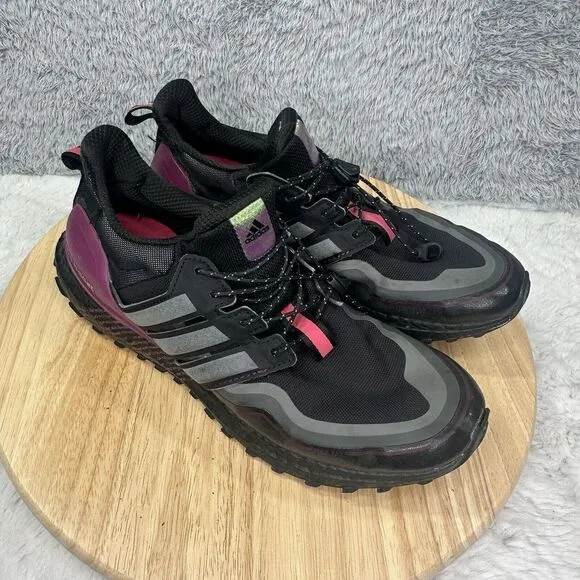 Adidas Mens‎ Ultra Boost Cold RDY DNA G54861 Black Running Shoes Sneakers Sz 9.5