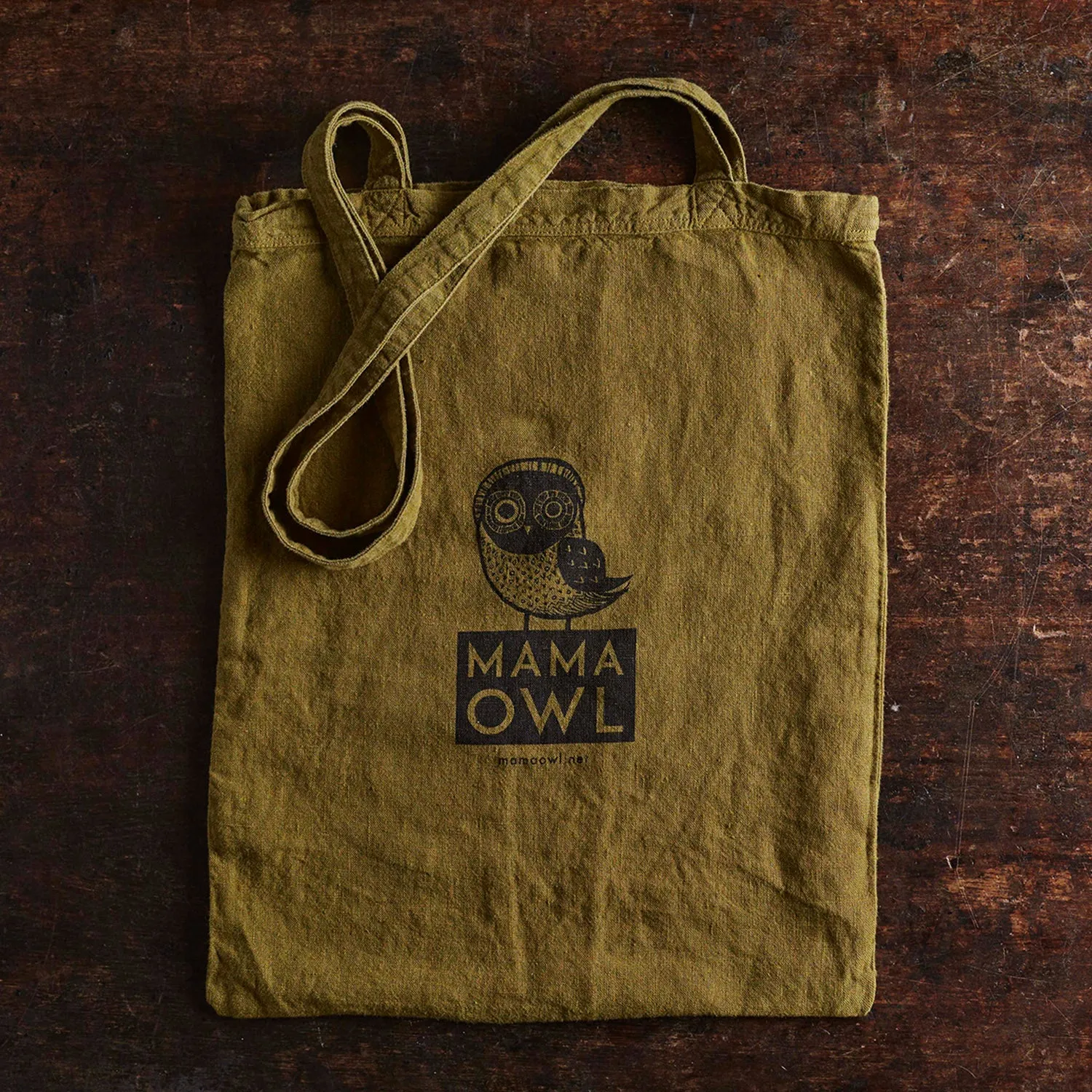 Adults Maple Tote Bag - Linen - Olive