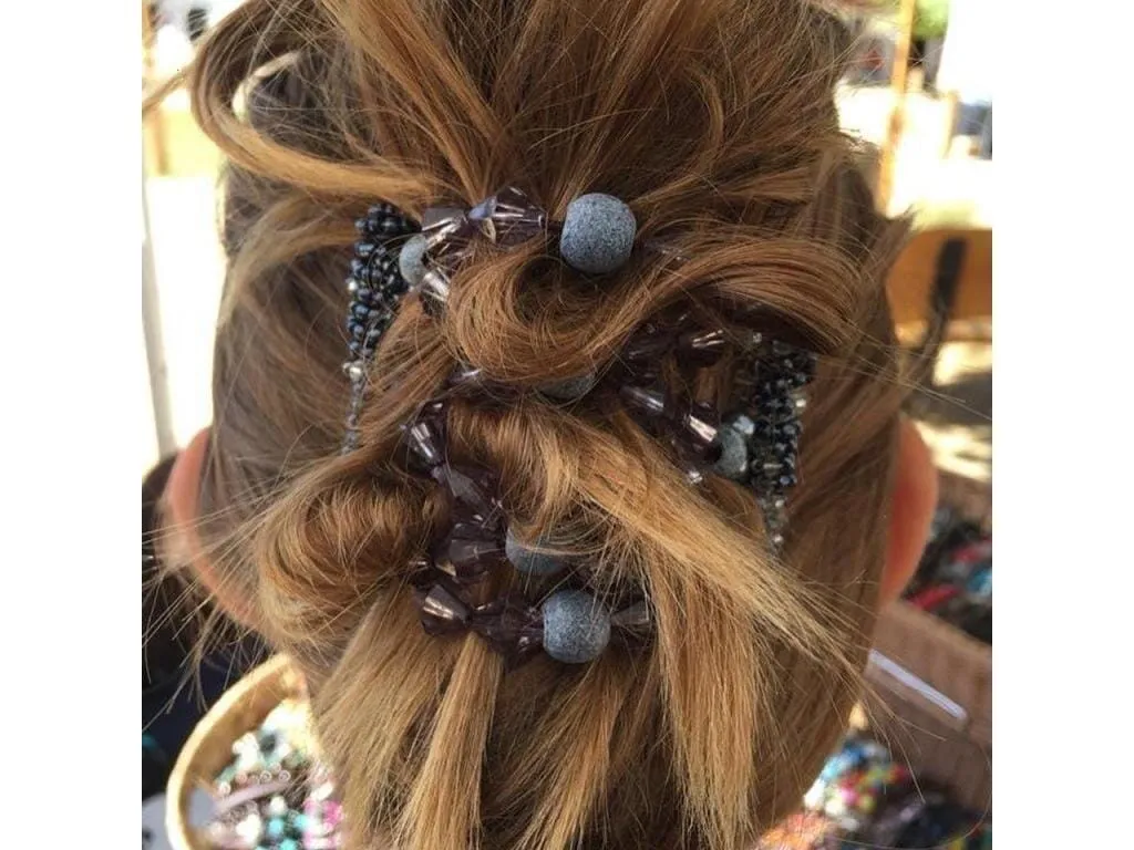 African Butterfly Wire Hair Clip - 7 Tong 562