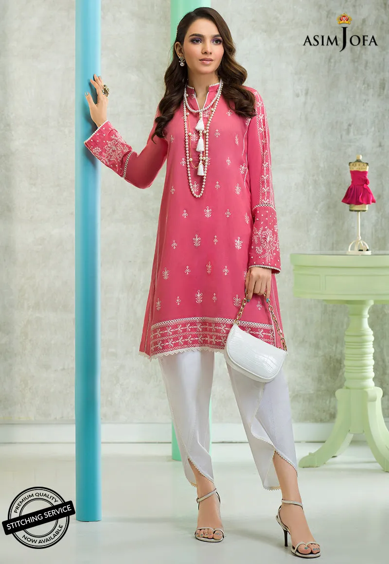 AJES-04 | Asim Jofa AJ Essentials Summer Collection 2022 | Embroidered Cotton Suits Unstitched 2 Piece