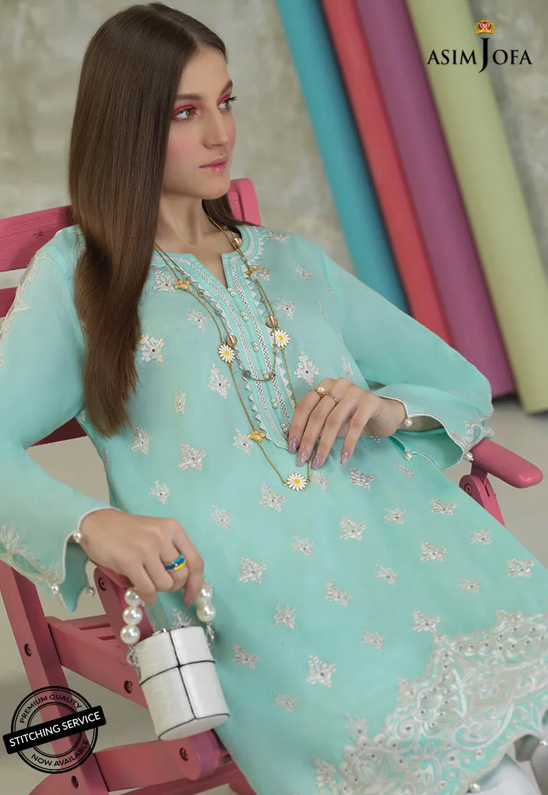 AJES-11 | Asim Jofa AJ Essentials Summer Collection 2022 | Embroidered Cotton Suits Unstitched 2 Piece