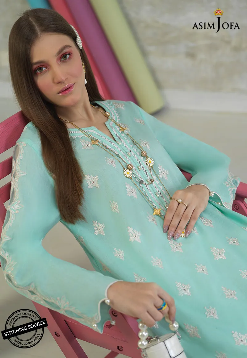 AJES-11 | Asim Jofa AJ Essentials Summer Collection 2022 | Embroidered Cotton Suits Unstitched 2 Piece