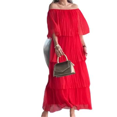 Alessia – Flowy Chiffon Women’s Maxi Dress