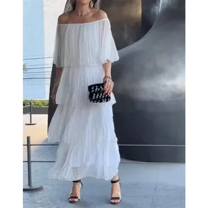 Alessia – Flowy Chiffon Women’s Maxi Dress