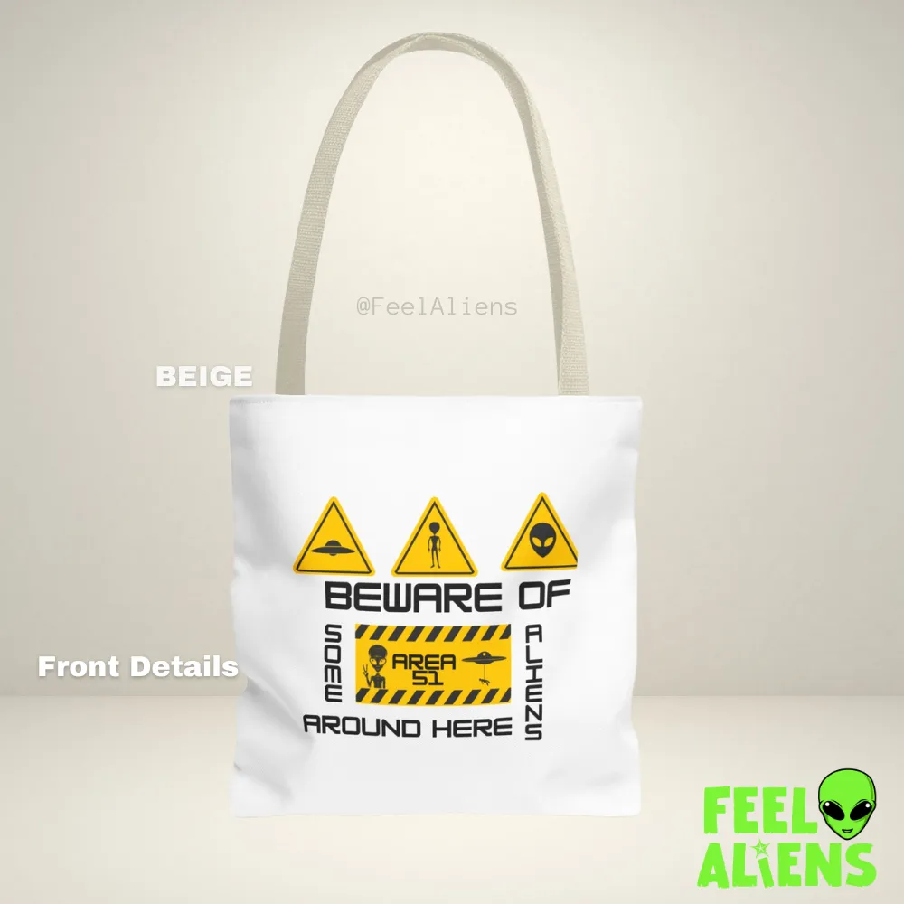 Alien Ticket Stamp Tote Bag (AOP)