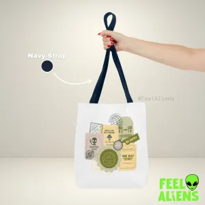 Alien Ticket Stamp Tote Bag (AOP)