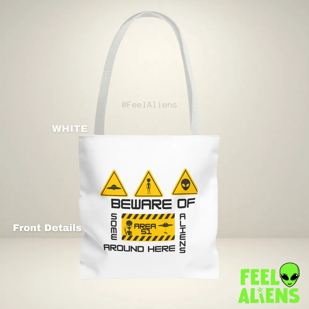 Alien Ticket Stamp Tote Bag (AOP)