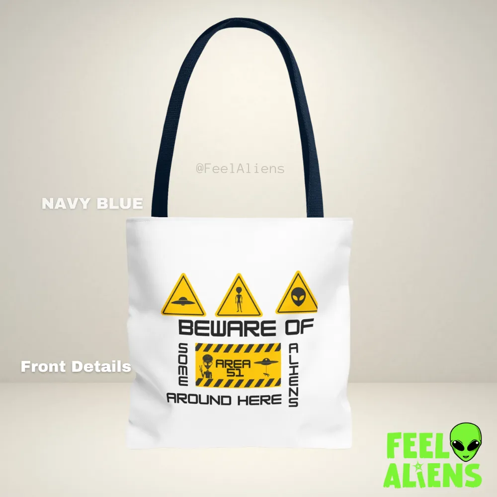 Alien Ticket Stamp Tote Bag (AOP)