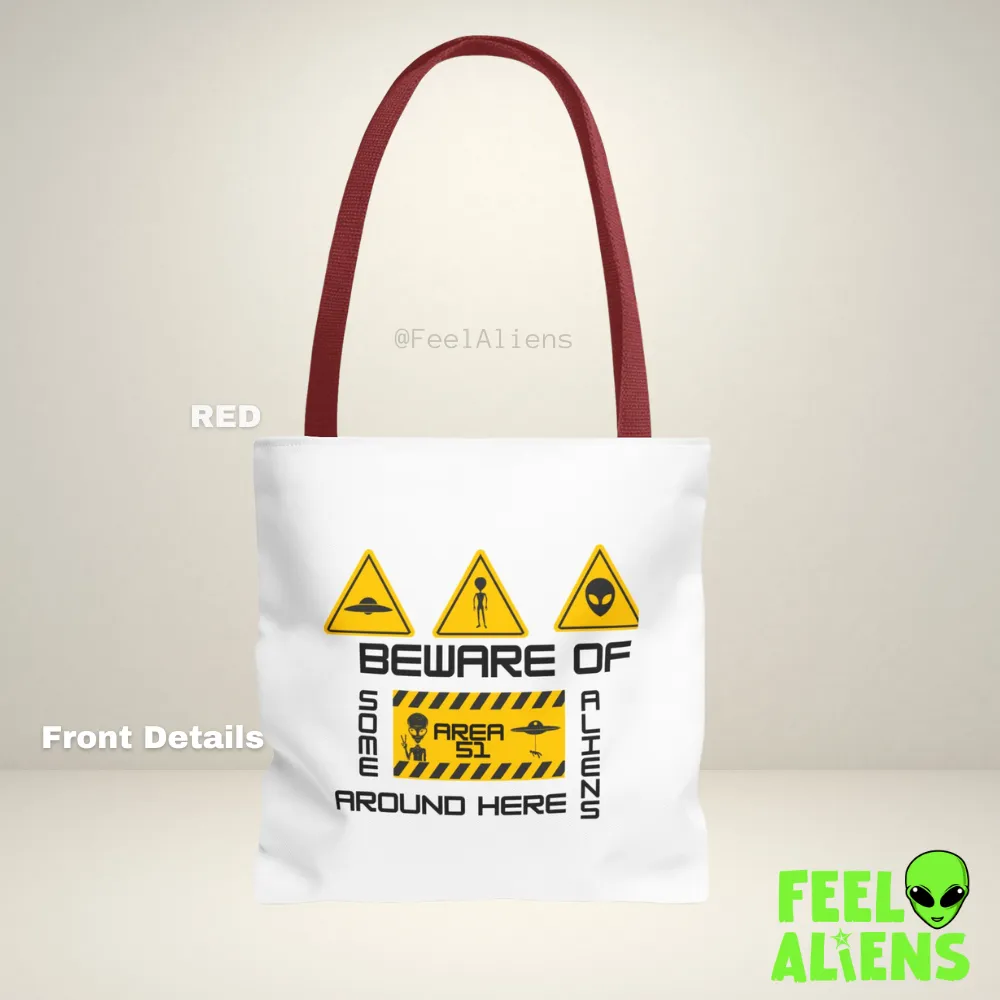 Alien Ticket Stamp Tote Bag (AOP)