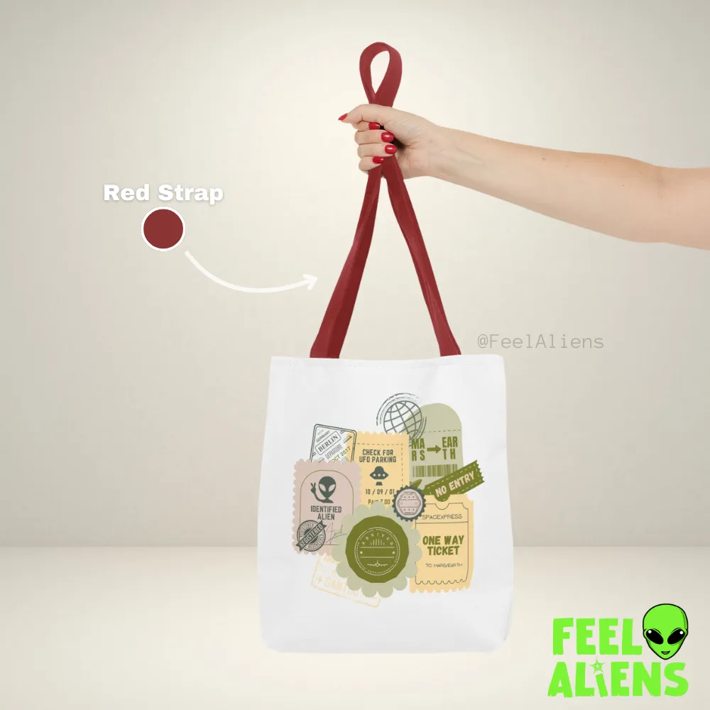 Alien Ticket Stamp Tote Bag (AOP)