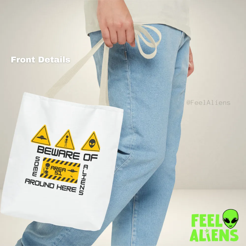 Alien Ticket Stamp Tote Bag (AOP)