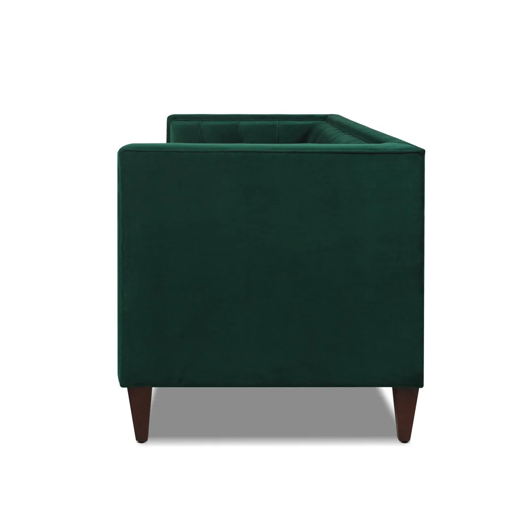 Allia 84" Tuxedo Arm Sofa Langley Street® Upholstery Color: Evergreen Velvet