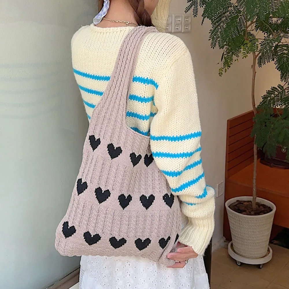 Amore Crochet Tote Bag