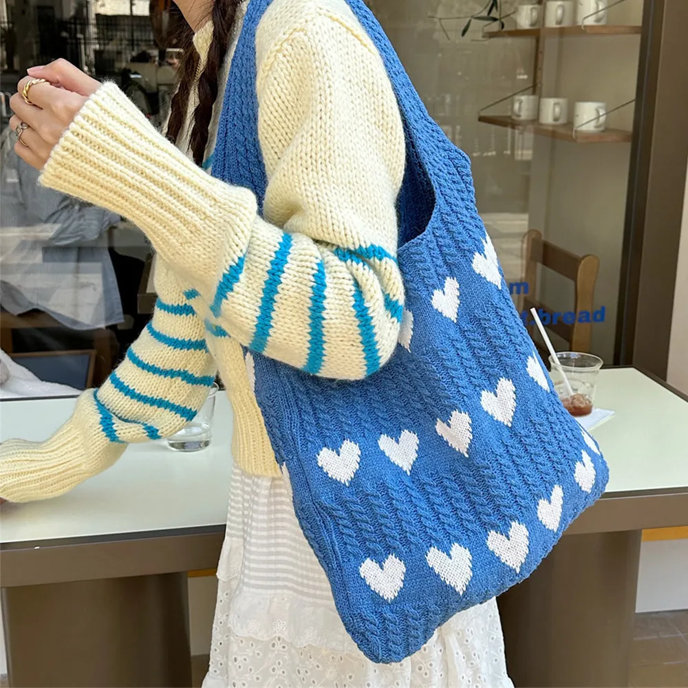 Amore Crochet Tote Bag