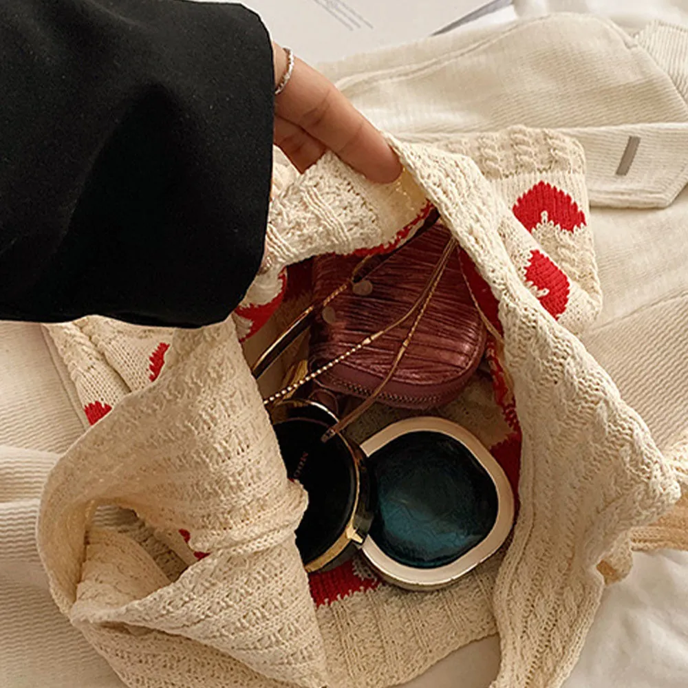 Amore Crochet Tote Bag