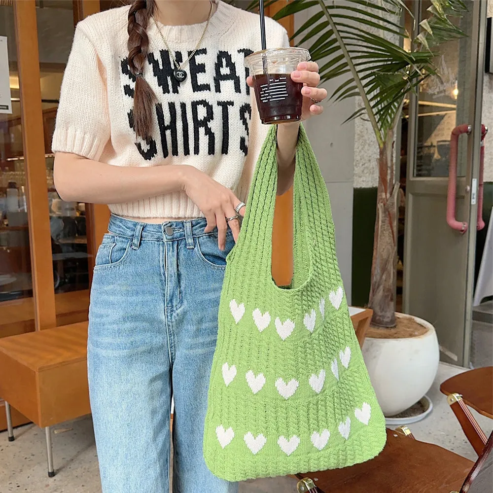 Amore Crochet Tote Bag