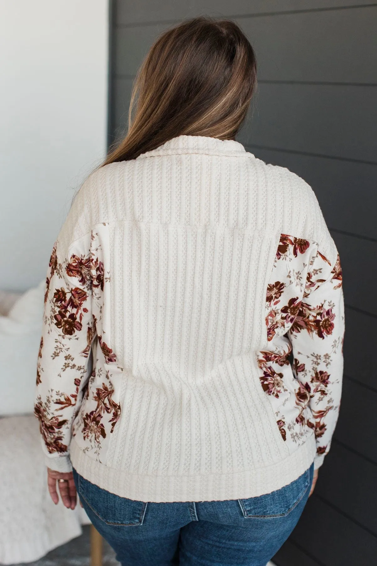 Any Time Or Place Pullover Top- Cream
