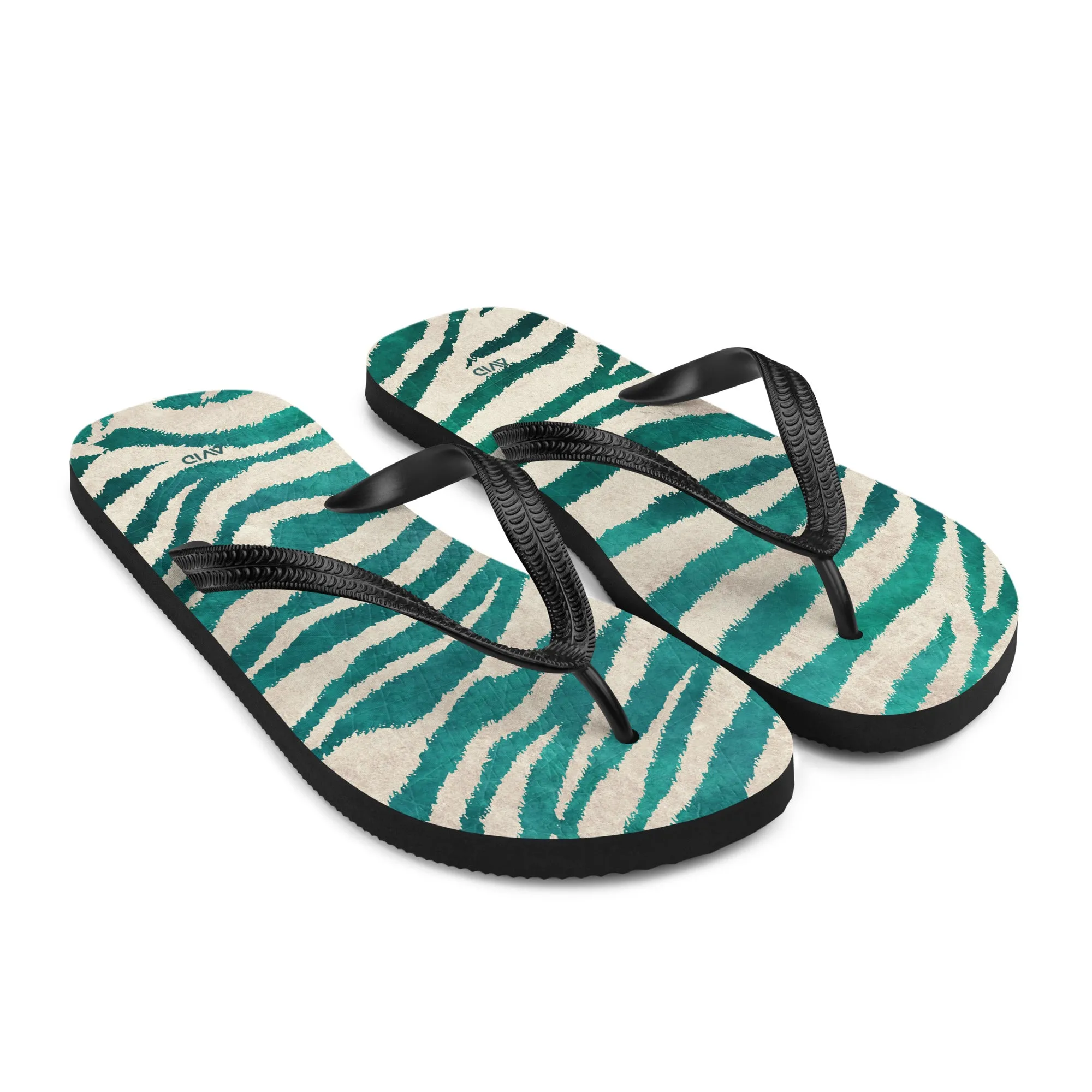 Avid Lodon Green Zebra - Flip-Flops