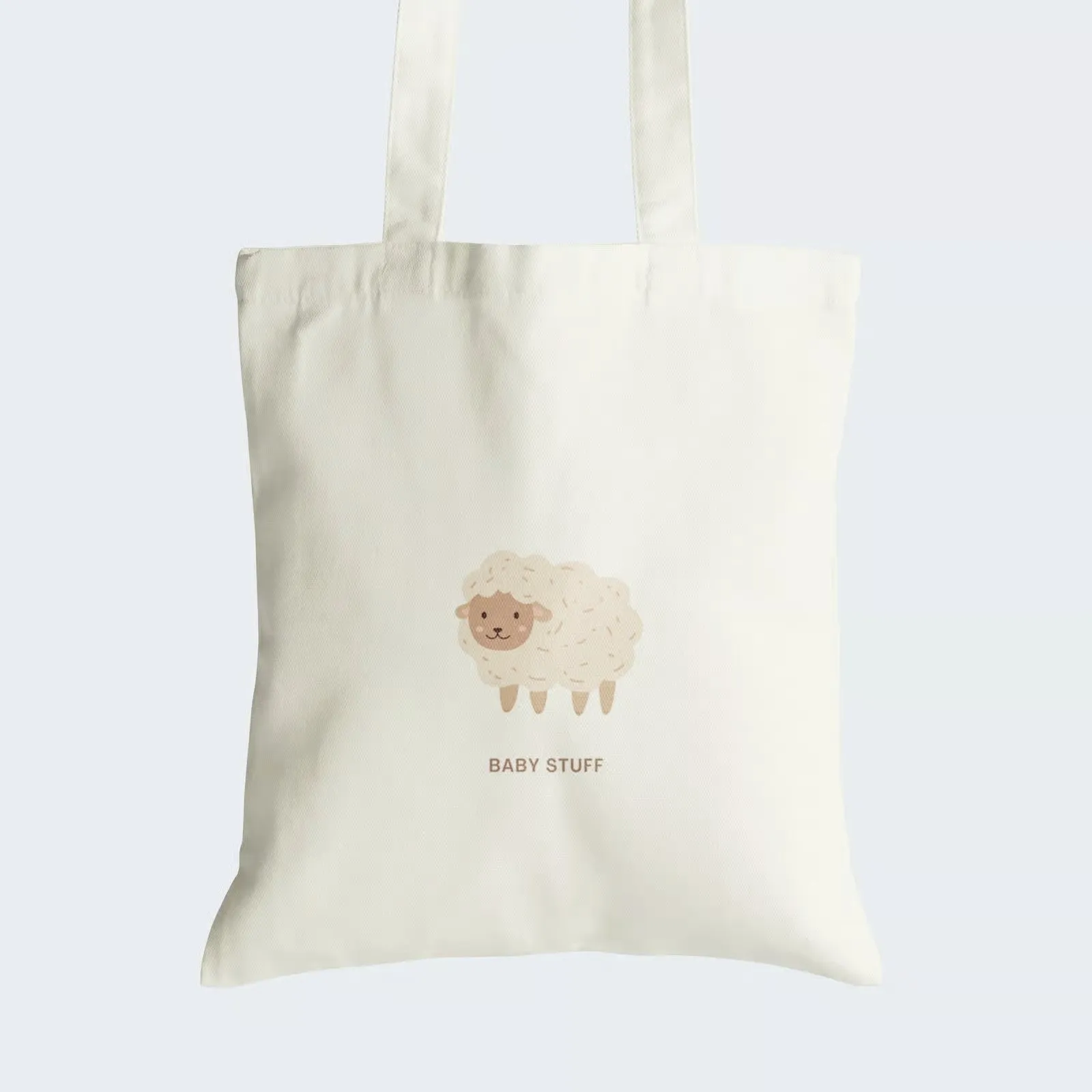 Baby Stuff Tote Bag With Zipper