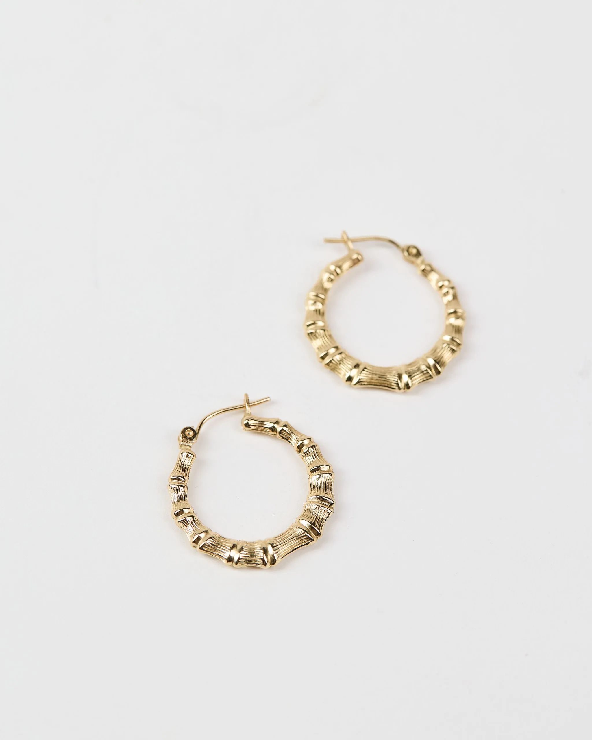 Bamboo Hoop Earrings