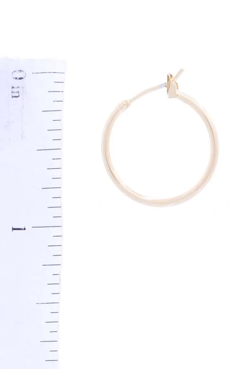 Basic Metal Mini Hoop Earring.
