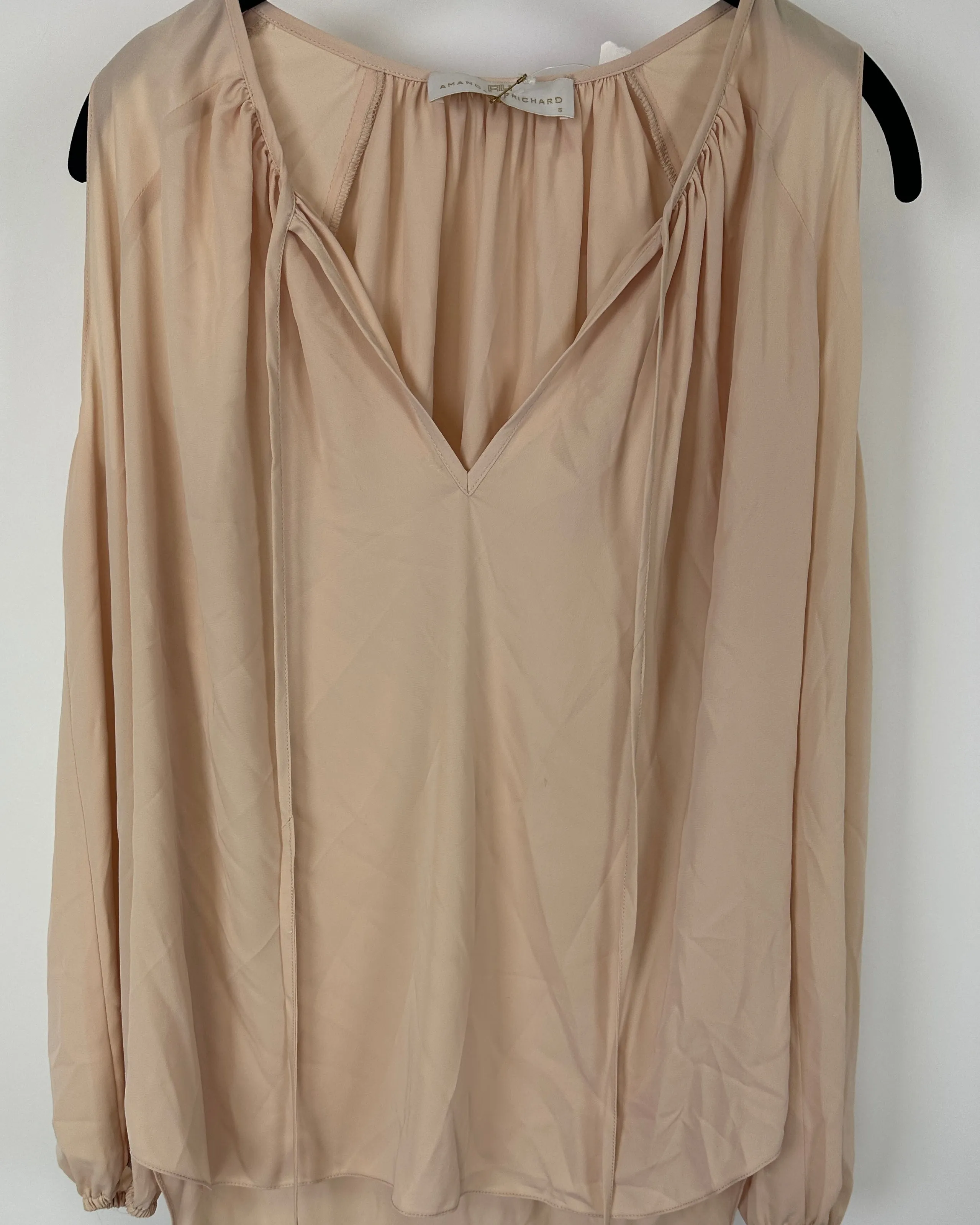 Beige Cold Shoulder top - Small