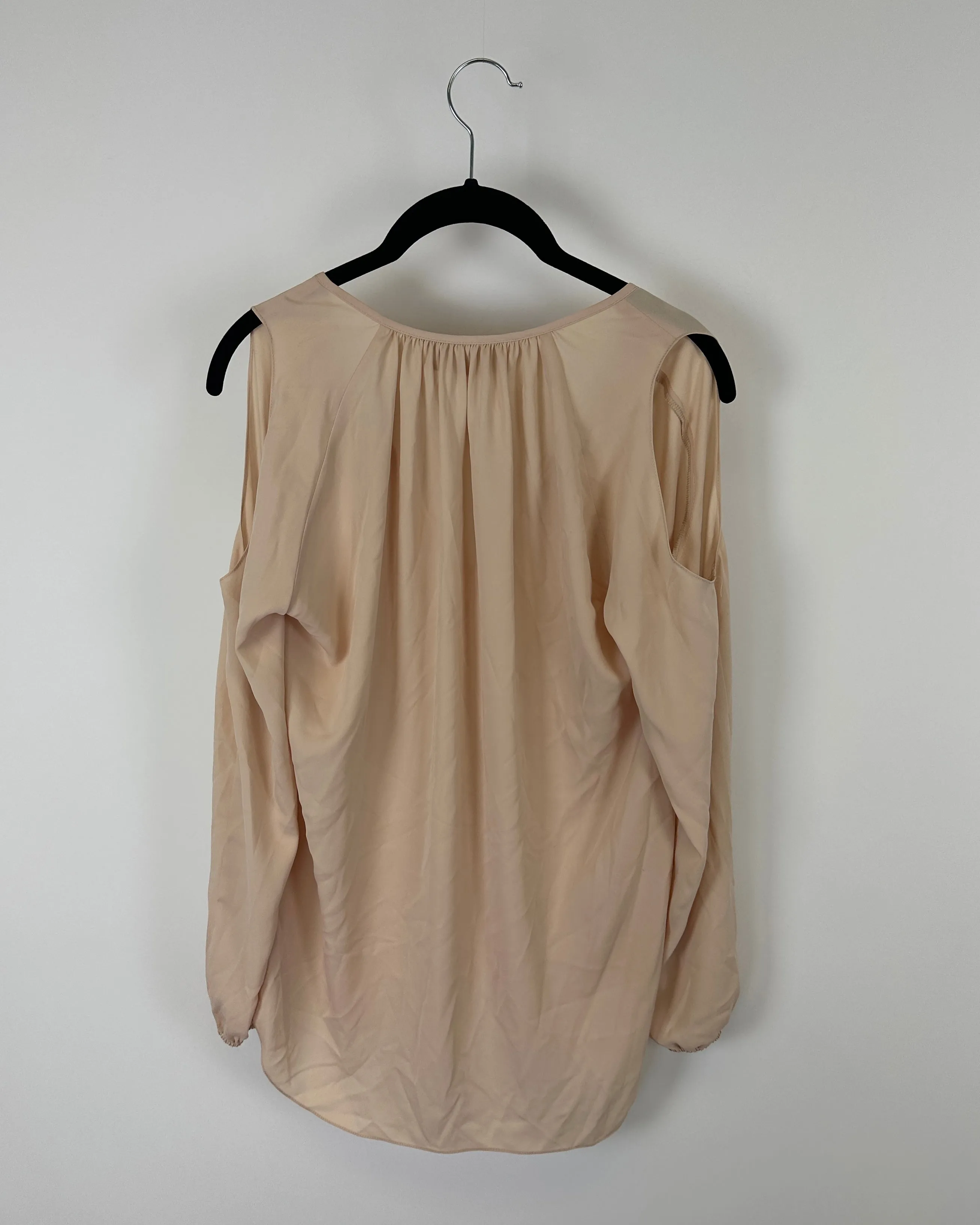 Beige Cold Shoulder top - Small
