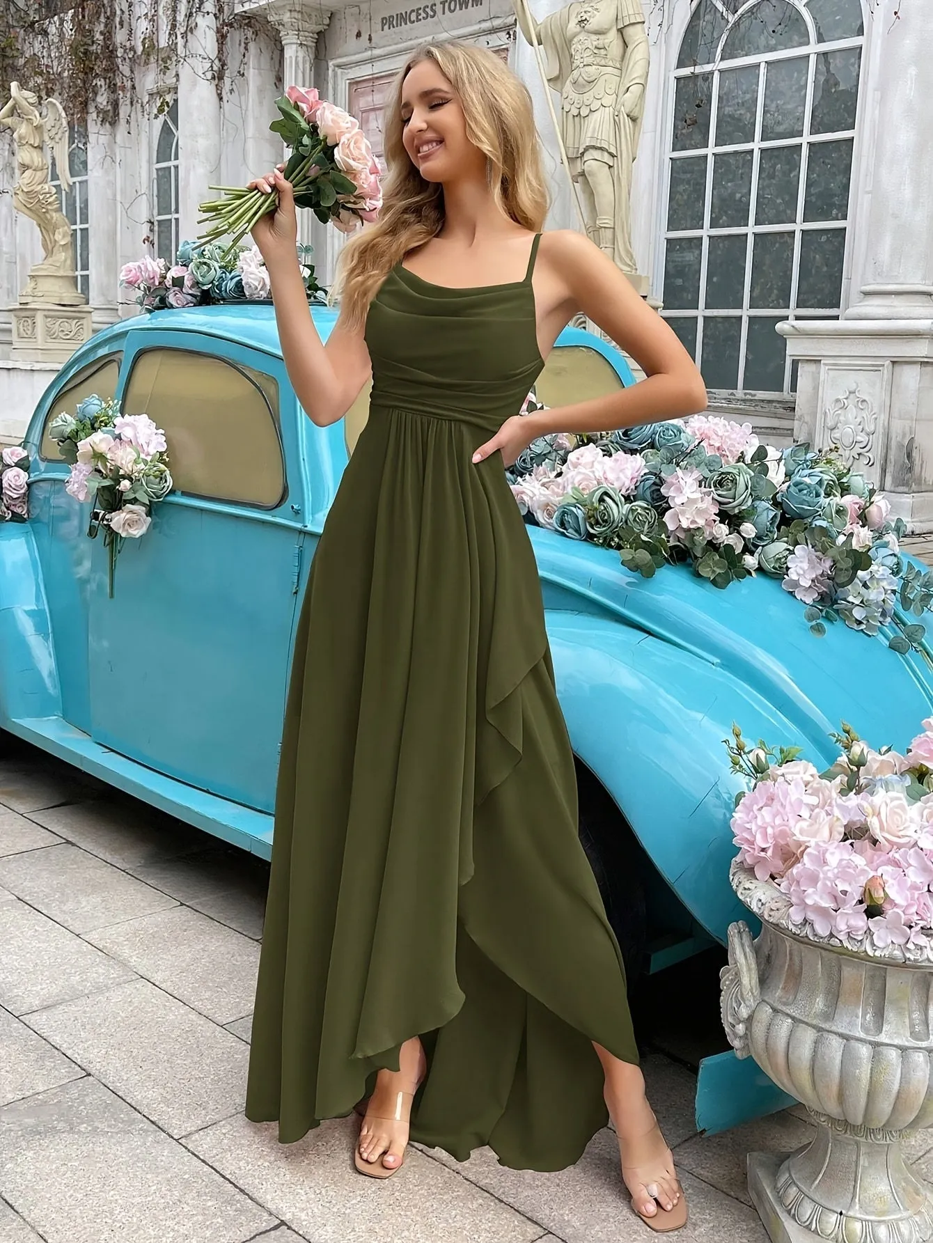 Berta® | Elegant Chiffon Bridesmaid Dress