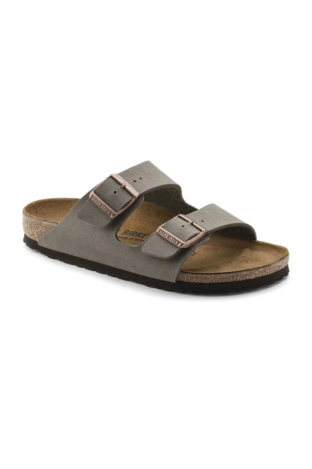 Birkenstock Arizona Birkibuc Sandals in Stone | 151213