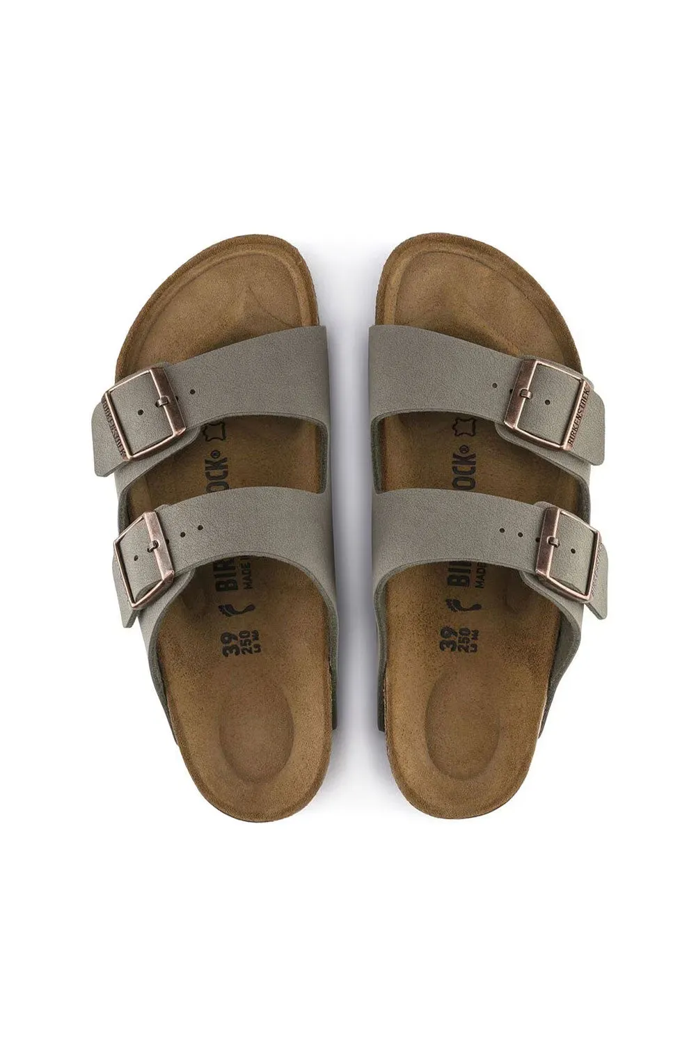 Birkenstock Arizona Birkibuc Sandals in Stone | 151213