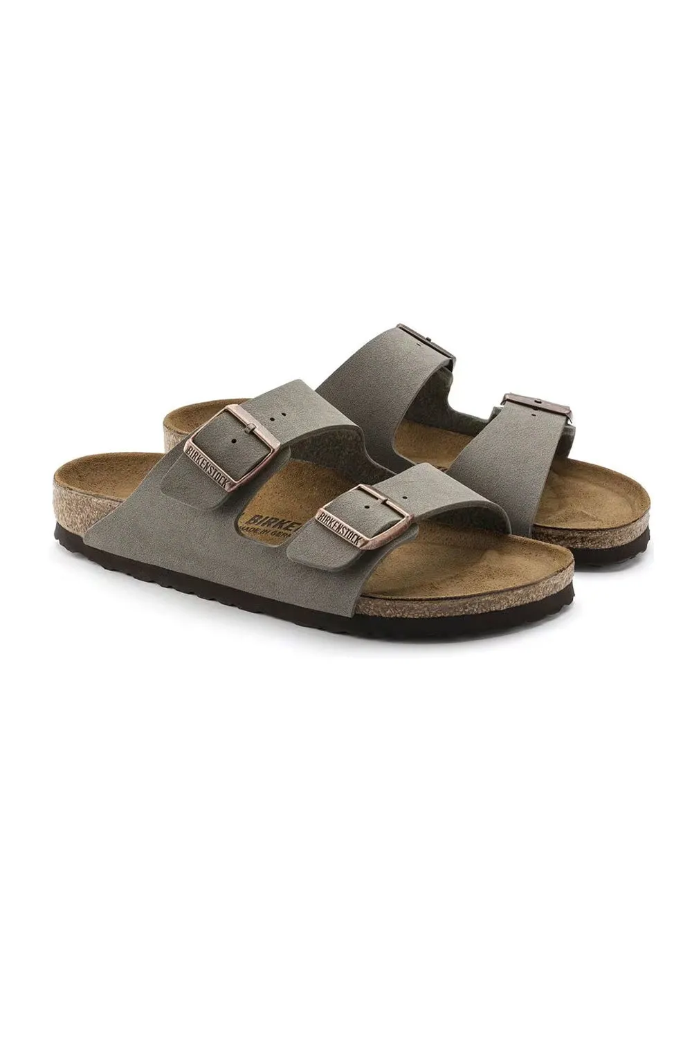 Birkenstock Arizona Birkibuc Sandals in Stone | 151213