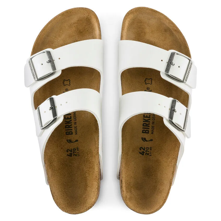 BIRKENSTOCK LADIES ARIZONA BIRKO FLOR - WHITE