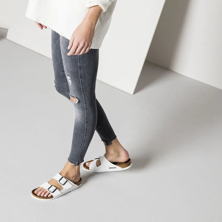 BIRKENSTOCK LADIES ARIZONA BIRKO FLOR - WHITE