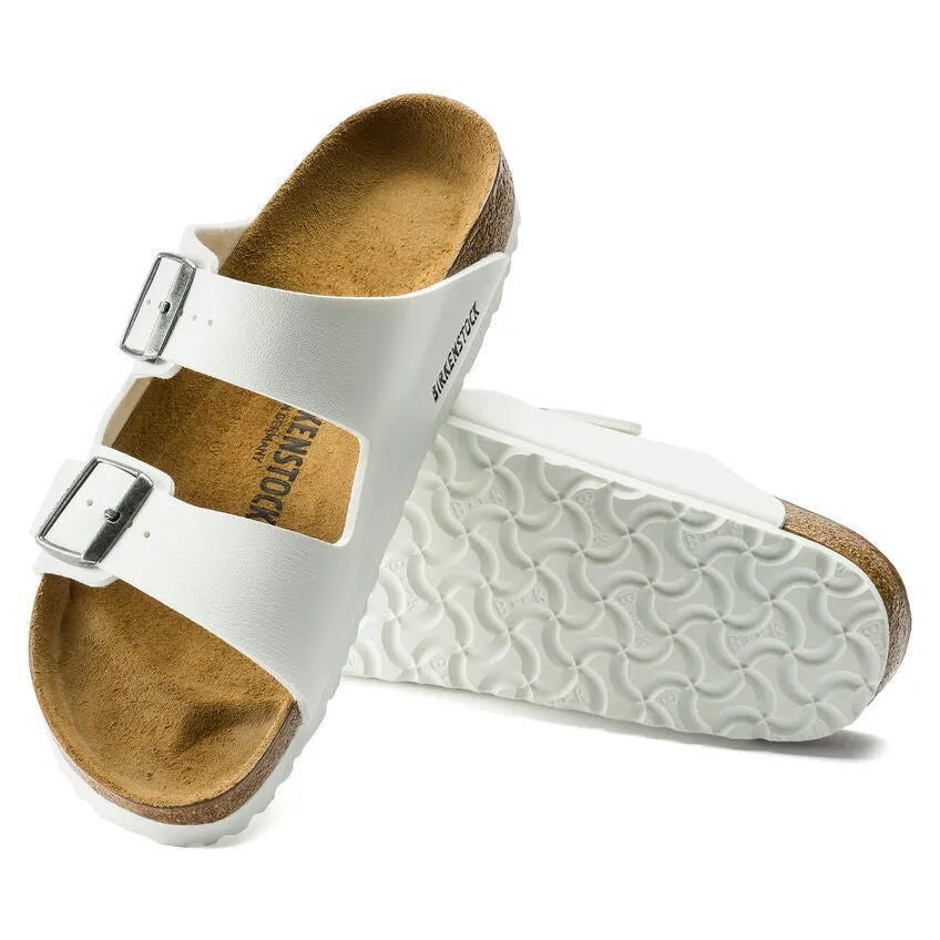 BIRKENSTOCK LADIES ARIZONA BIRKO FLOR - WHITE