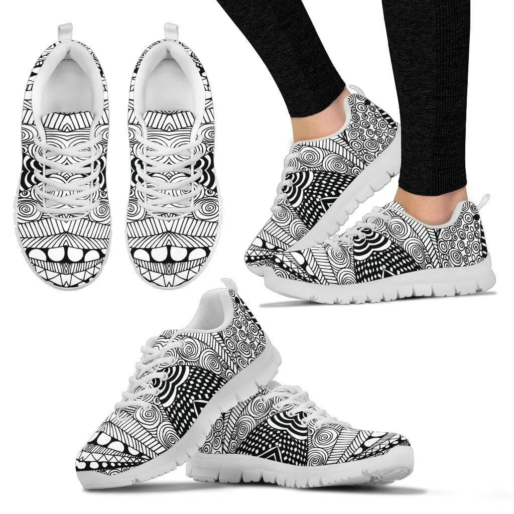 Black & White Shape Women's sneakers