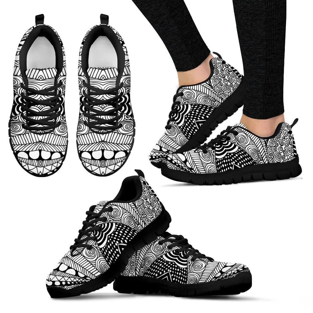 Black & White Shape Women's sneakers