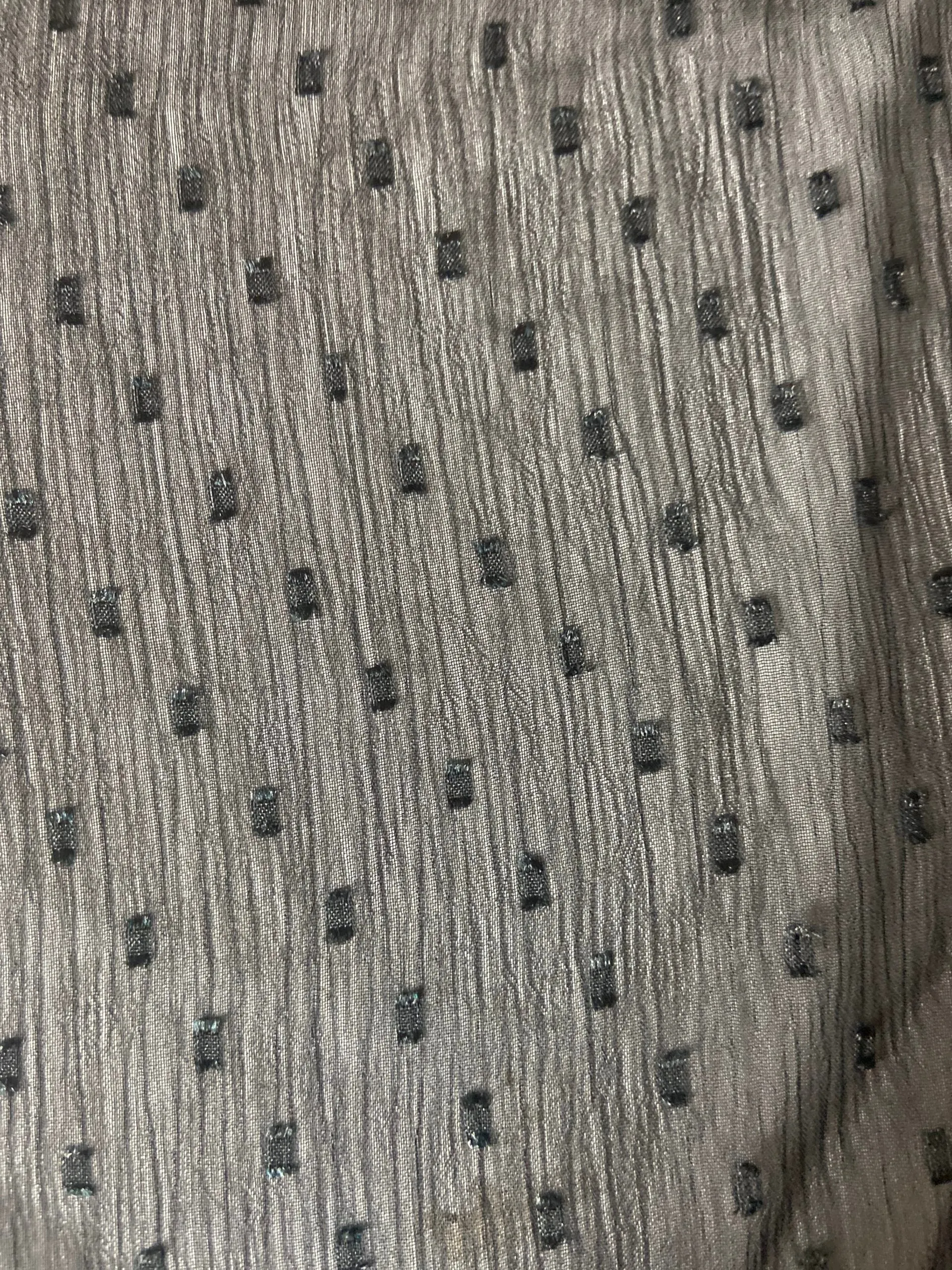 Black Chip Dot Chiffon